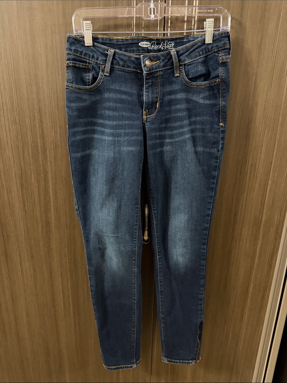 Old Navy Blue Skinny Jeans with Faded Detailing